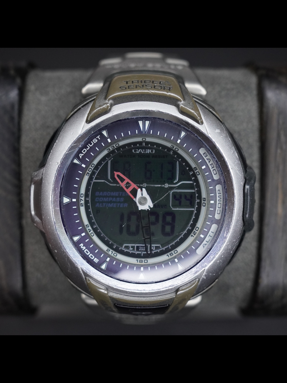 Mens Casio Protrek PRG-60T Triple Sensor Bar ALt Compass Ana Digi Watch 2767 H3